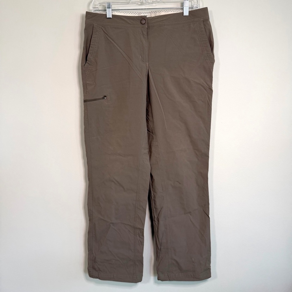 LL Bean Comfort Trail Hiking Outdoor Adjustable Ankle Taupe Women’s Pants 10